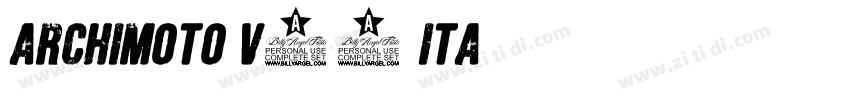 Archimoto V00 Ita字体转换